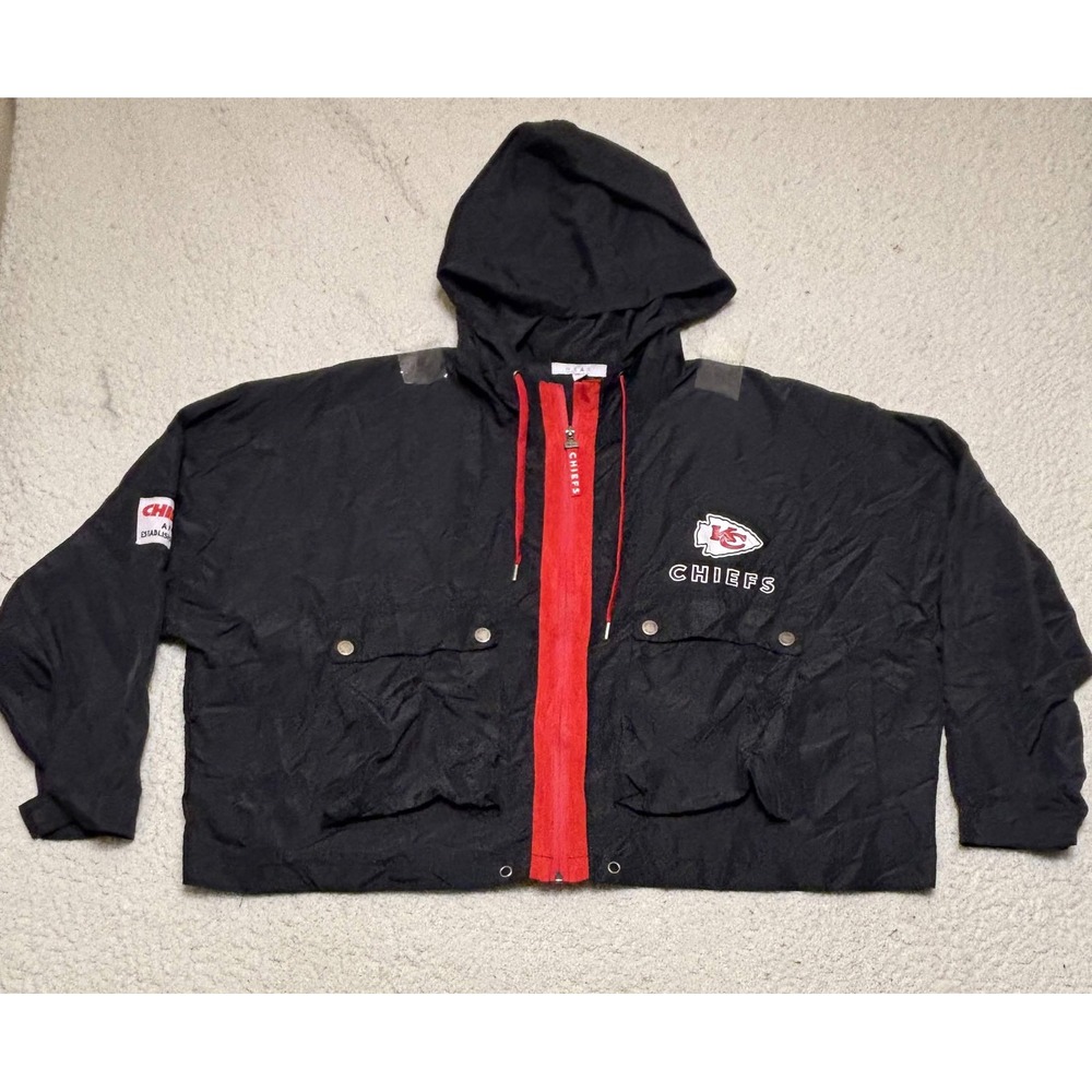 WEAR By Erin Andrews Womens Kansas City Chiefs Outerwear Windbreaker Size XXL